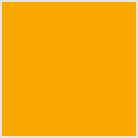 F9A800 Hex Color Image (WEB ORANGE, YELLOW ORANGE)