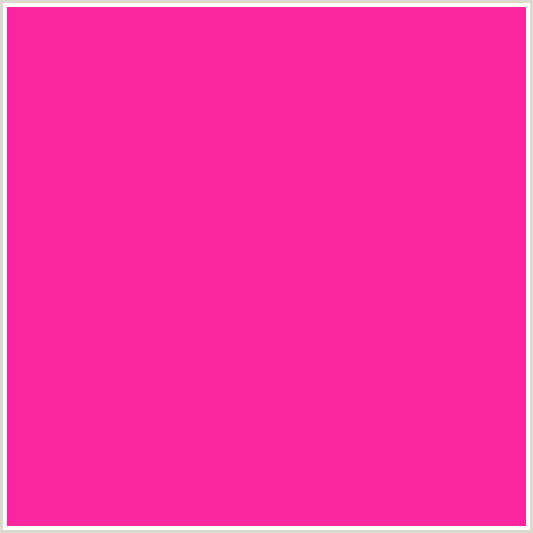 FA26A0 Hex Color Image (DEEP PINK, FUCHSIA, FUSCHIA, HOT PINK, MAGENTA, PERSIAN ROSE)