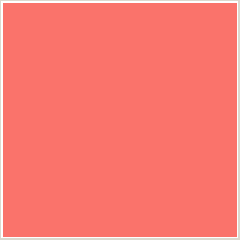 FA736B Hex Color Image (BITTERSWEET, RED, SALMON)