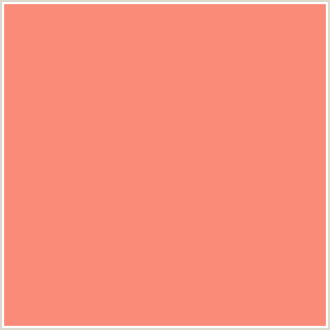 FA8B78 Hex Color Image (GERALDINE, RED, SALMON)