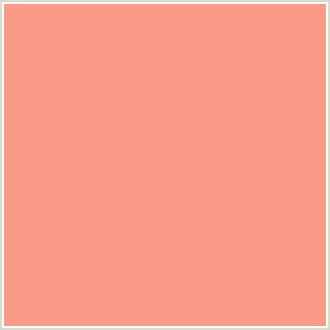 FA9B89 Hex Color Image (GERALDINE, RED ORANGE)