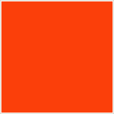 FB3F0A Hex Color Image (RED ORANGE, VERMILION)