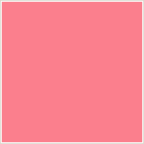 FB7F8D Hex Color Image (GERALDINE, RED, SALMON)