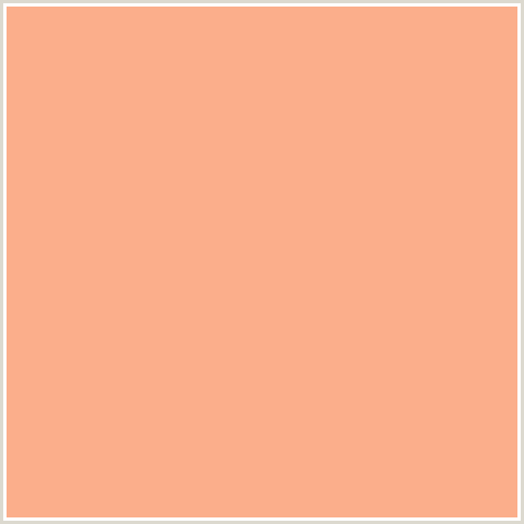 FBAE8B Hex Color Image (HIT PINK, RED ORANGE)
