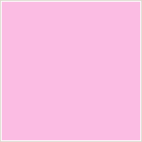 FBBCE3 Hex Color Image (CUPID, DEEP PINK, FUCHSIA, FUSCHIA, HOT PINK, MAGENTA)