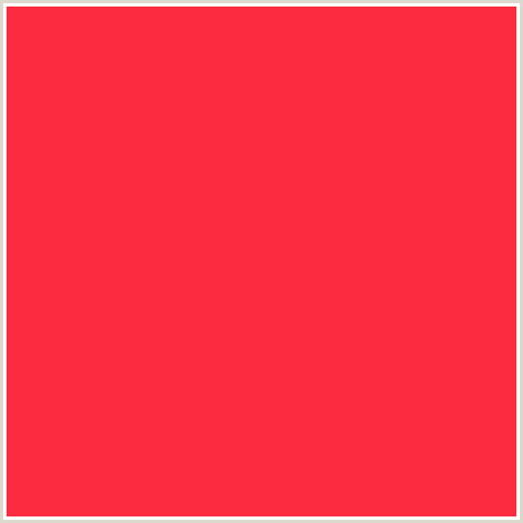 FC2B40 Hex Color Image (RED, RED ORANGE)