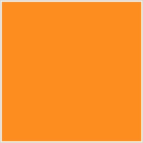 FC8D1E Hex Color Image (ORANGE, TREE POPPY)