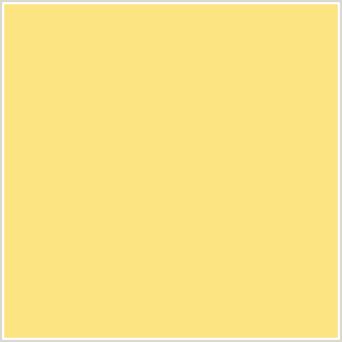 FCE483 Hex Color Image (ORANGE YELLOW, SWEET CORN)