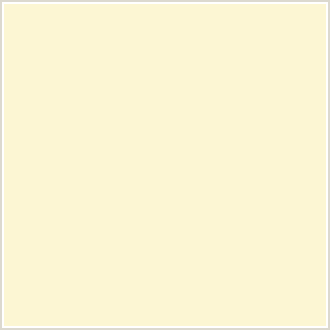 FCF6D3 Hex Color Image (DOUBLE PEARL LUSTA, YELLOW)