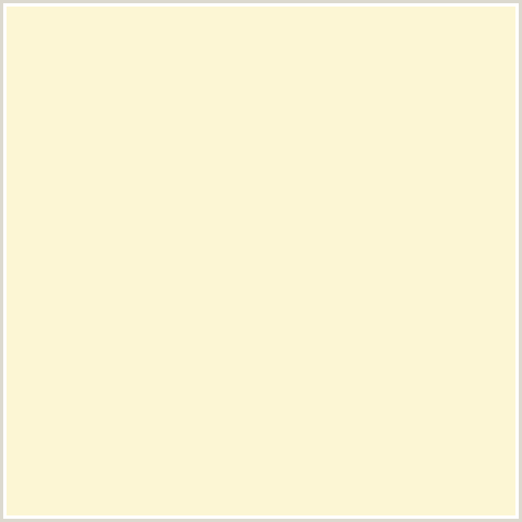 FCF6D4 Hex Color Image (DOUBLE PEARL LUSTA, YELLOW)