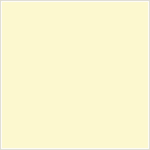 FCF8CF Hex Color Image (DOUBLE PEARL LUSTA, YELLOW)