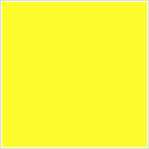 FCFC2D Hex Color Image (GOLDEN FIZZ, YELLOW GREEN)