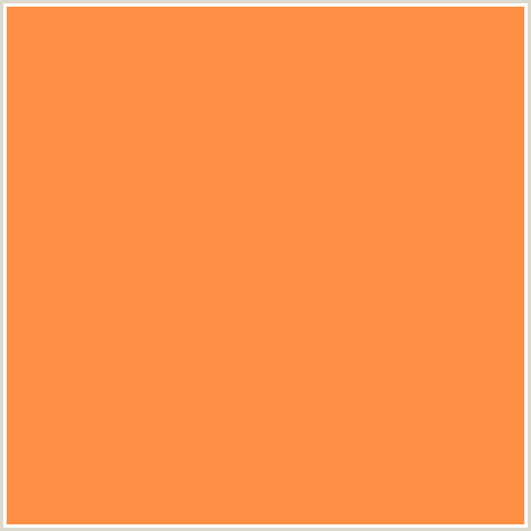 FD8F45 Hex Color Image (CORAL, ORANGE RED)