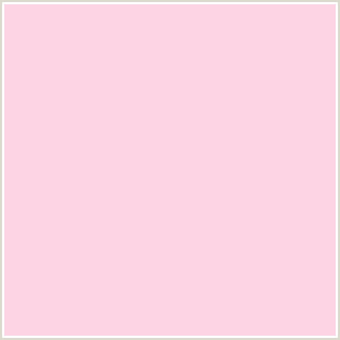 FDD4E3 Hex Color Image (PIG PINK, RED)