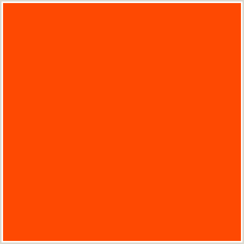 FE4902 Hex Color Image (RED ORANGE, VERMILION)