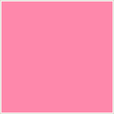 FE88AB Hex Color Image (LIGHT RED, PINK, RED, SALMON, TICKLE ME PINK)