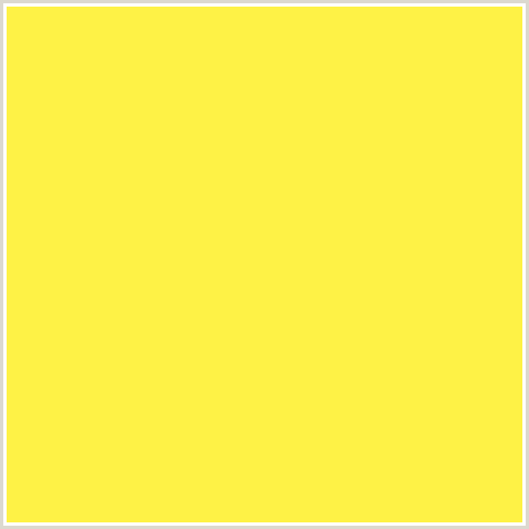 FEF246 Hex Color Image (GORSE, LEMON, YELLOW)