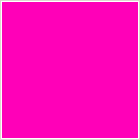 FF00B8 Hex Color Image (DEEP PINK, FUCHSIA, FUSCHIA, HOT PINK, MAGENTA, PURPLE PIZZAZZ)