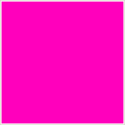 FF00BC Hex Color Image (DEEP PINK, FUCHSIA, FUSCHIA, HOT PINK, MAGENTA, PURPLE PIZZAZZ)