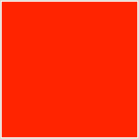 FF2400 Hex Color Image (RED, SCARLET)