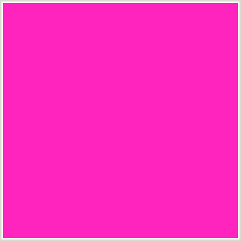 FF24BD Hex Color Image (DEEP PINK, FUCHSIA, FUSCHIA, HOT PINK, MAGENTA, RAZZLE DAZZLE ROSE)