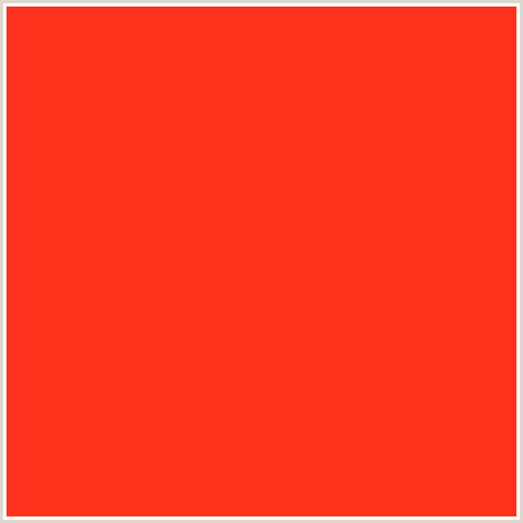 FF321D Hex Color Image (RED, RED ORANGE)