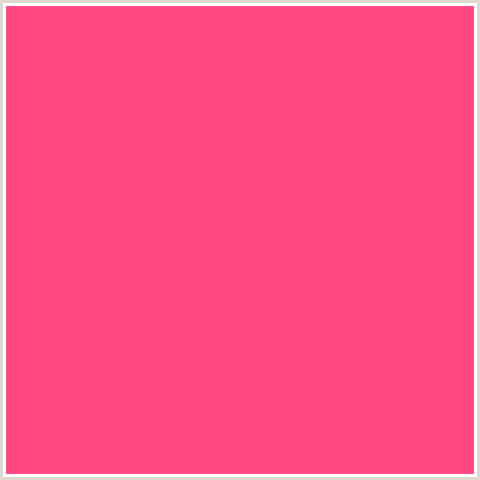 FF4780 Hex Color Image (RED, WILD WATERMELON)