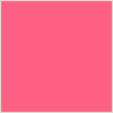 FF6083 Hex Color Image (RED, WILD WATERMELON)