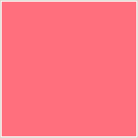 FF6F7D Hex Color Image (RED, SALMON, WILD WATERMELON)