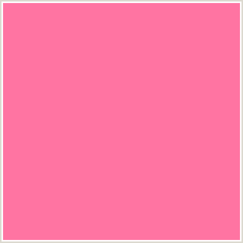 FF74A2 Hex Color Image (RED, SALMON, TICKLE ME PINK)