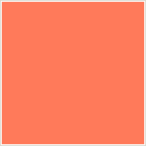 FF7A5A Hex Color Image (CORAL, RED ORANGE)