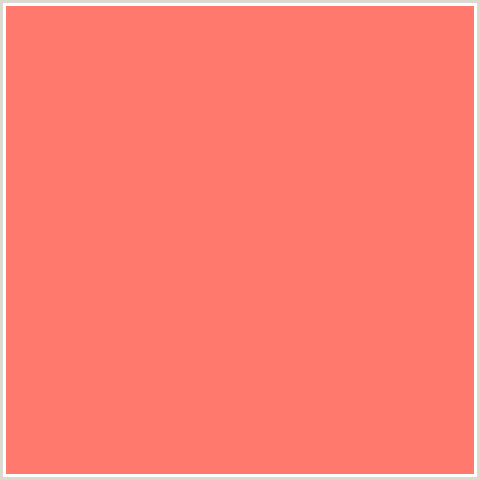 FF7A6C Hex Color Image (RED, SALMON)