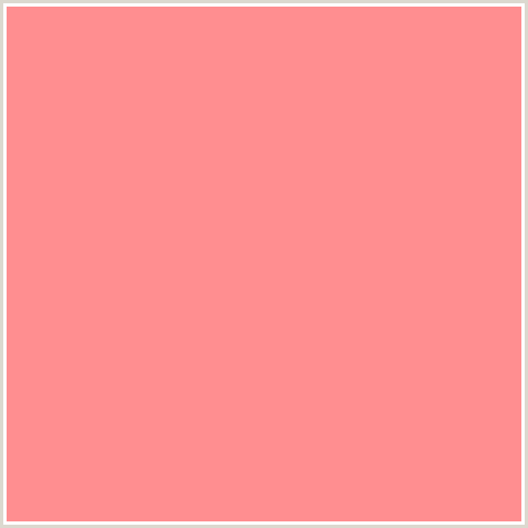 FF8E90 Hex Color Image (LIGHT RED, MONA LISA, PINK, RED, SALMON)