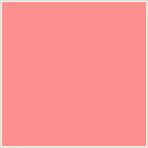 FF8F8F Hex Color Image (LIGHT RED, MONA LISA, PINK, RED, SALMON)