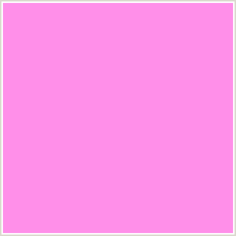 FF8FE9 Hex Color Image (DEEP PINK, FUCHSIA, FUSCHIA, HOT PINK, LAVENDER ROSE, MAGENTA)