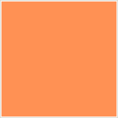 FF9154 Hex Color Image (CORAL, ORANGE RED)