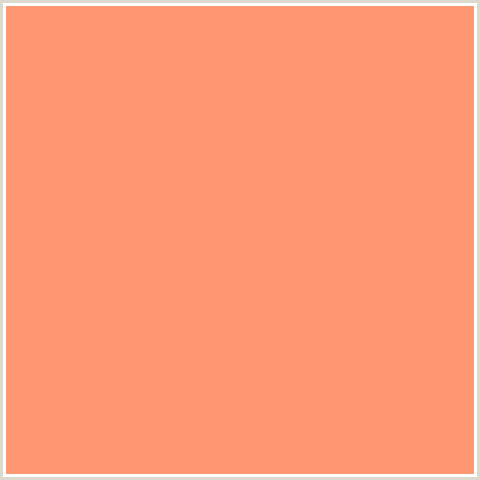 FF9872 Hex Color Image (ATOMIC TANGERINE, RED ORANGE)