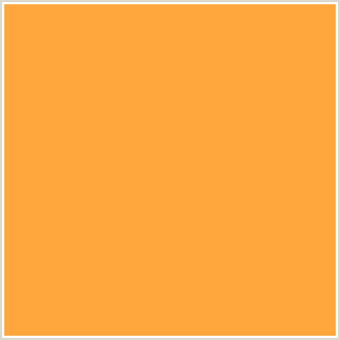 FFA73D Hex Color Image (ORANGE, YELLOW ORANGE)