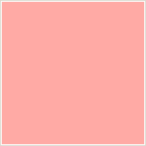 FFAAA5 Hex Color Image (CORNFLOWER LILAC, LIGHT RED, PINK, RED)