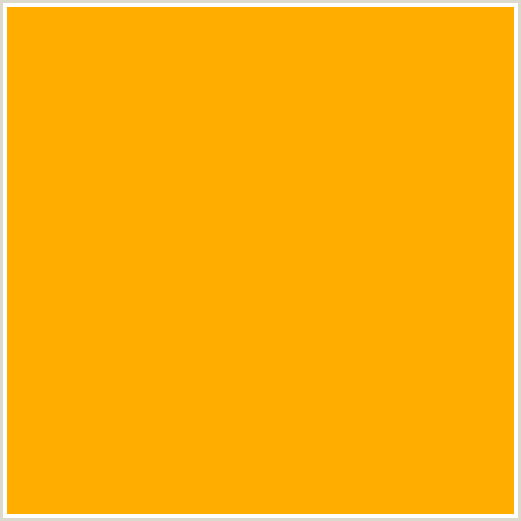 FFAE00 Hex Color Image (YELLOW ORANGE, YELLOW SEA)