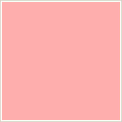 FFAEAE Hex Color Image (CORNFLOWER LILAC, LIGHT RED, PINK, RED)