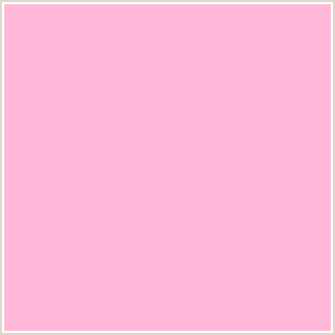 FFB8D8 Hex Color Image (COTTON CANDY, DEEP PINK, FUCHSIA, FUSCHIA, HOT PINK, MAGENTA)