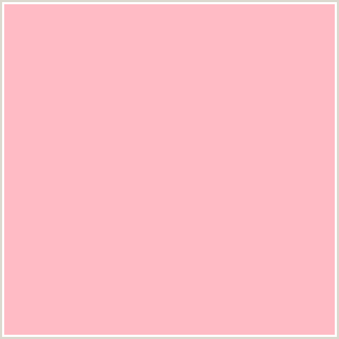 FFBBC5 Hex Color Image (LIGHT RED, PINK, RED)