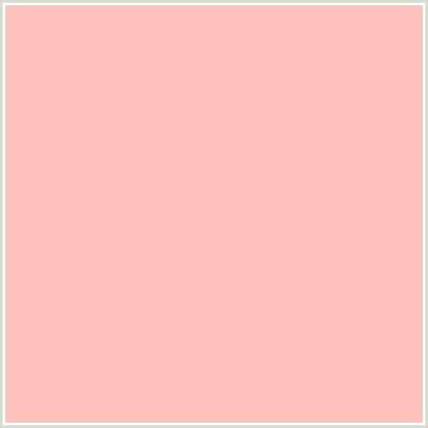 FFC3BE Hex Color Image (LIGHT RED, PINK, RED, YOUR PINK)