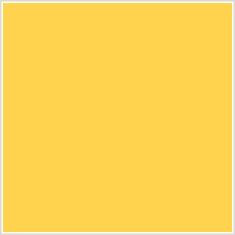 FFD34E Hex Color Image (MUSTARD, ORANGE YELLOW)