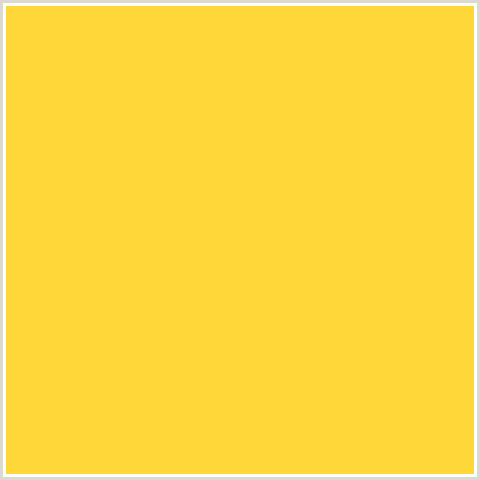 FFD738 Hex Color Image (BRIGHT SUN, ORANGE YELLOW)