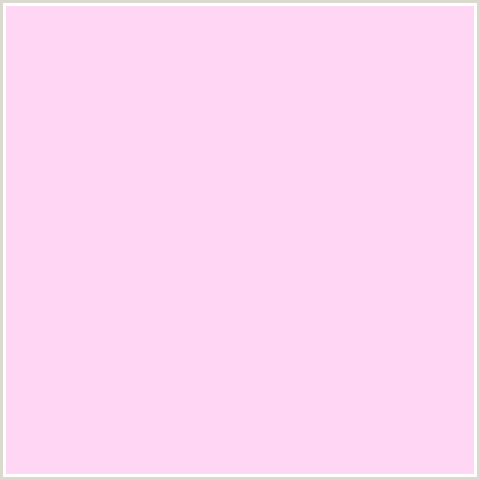 FFD7F5 Hex Color Image (DEEP PINK, FUCHSIA, FUSCHIA, HOT PINK, MAGENTA, PINK LACE)