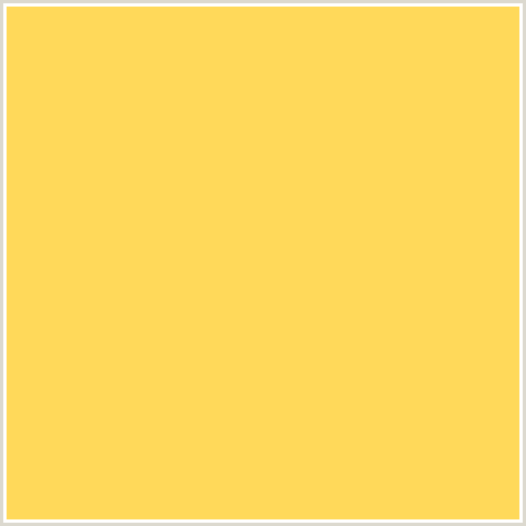 FFD95A Hex Color Image (MUSTARD, ORANGE YELLOW)