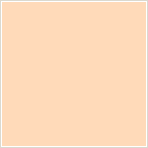 FFDAB9 Hex Color Image (FRANGIPANI, ORANGE RED, PEACH)