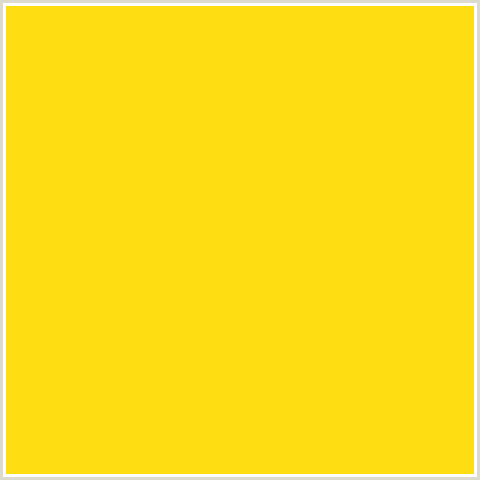 FFDD13 Hex Color Image (CANDLELIGHT, LEMON, YELLOW)
